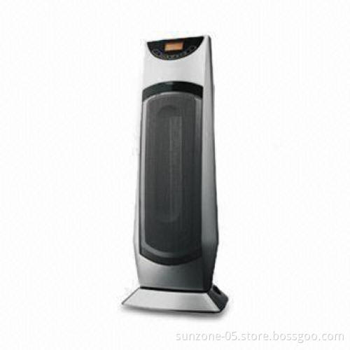 Ceramic Room Heater with Remote Control and 1 to 8-hour Timer and 90° Swing